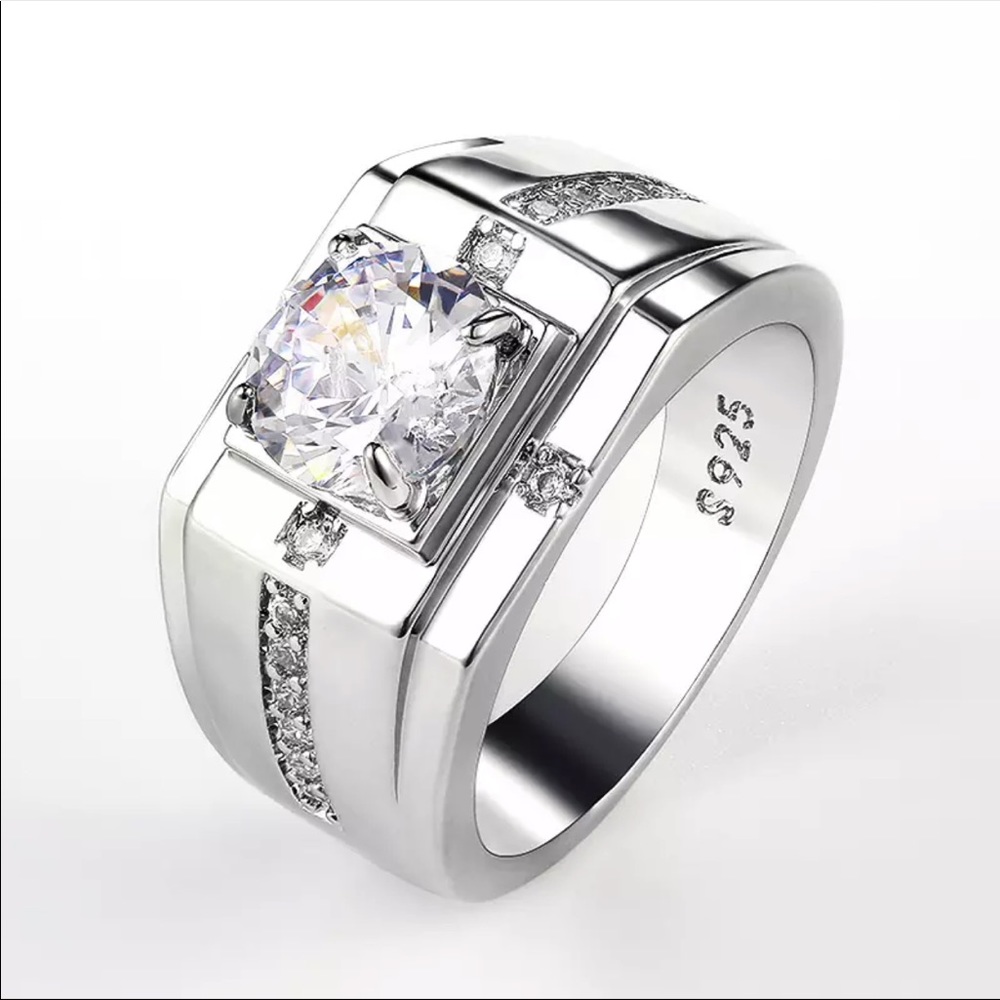 New mens icy flashy rock star hip hop ring - Picture 1 of 6